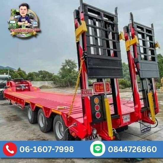 ให้เช่ารถเครน รถเฮี๊ยบ รถเทรลเลอร์ ชลบุรี - รถเทรลเลอร์หางโรเบสให้เช่า ชลบุรี
