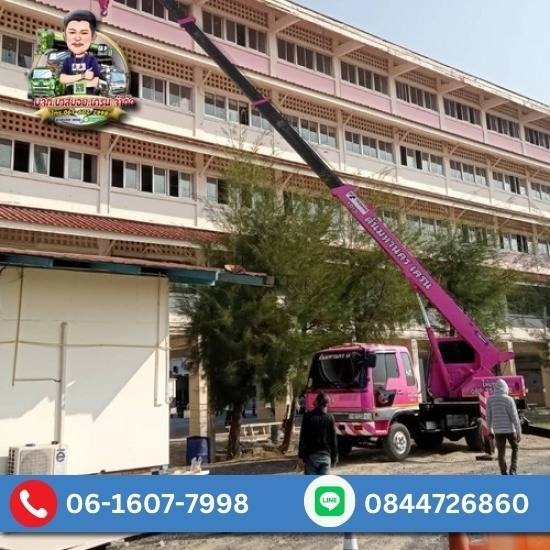 ให้เช่ารถเครน รถเฮี๊ยบ รถเทรลเลอร์ ชลบุรี - รถกระเช้าให้เช่า ชลบุรี